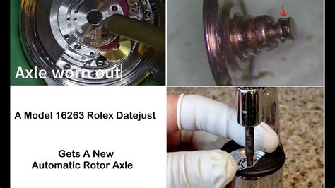 replacing rolex rotor axle jewel